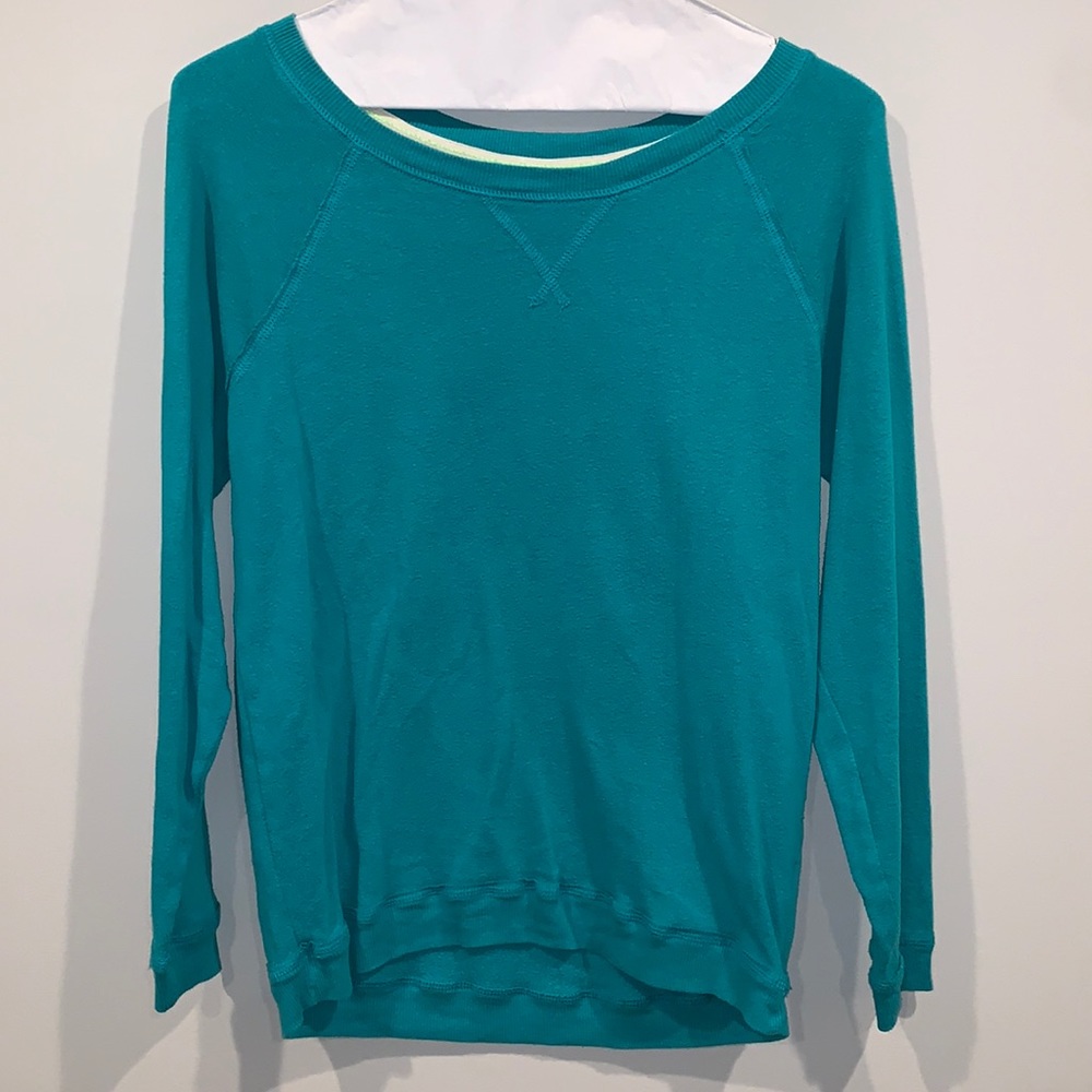 Comfy Aerie teal sweatshirt
